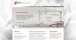 Desktop Screenshot of mcbcapitalmarkets.mu